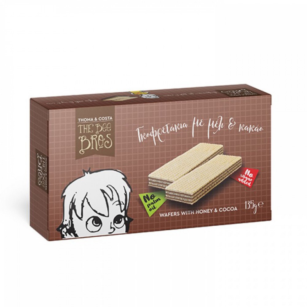 Γκοφρετάκια με Μέλι και Κακάο